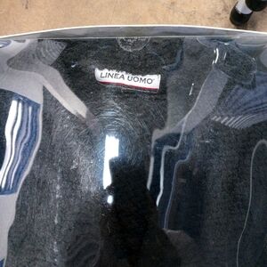 Linea Uomo Plush Black Men's Robe